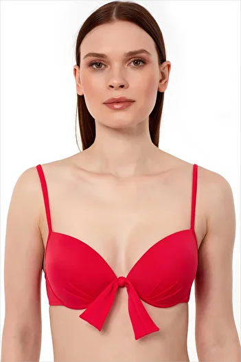 AYYILDIZ 63545 Red Push-up Bikini Top