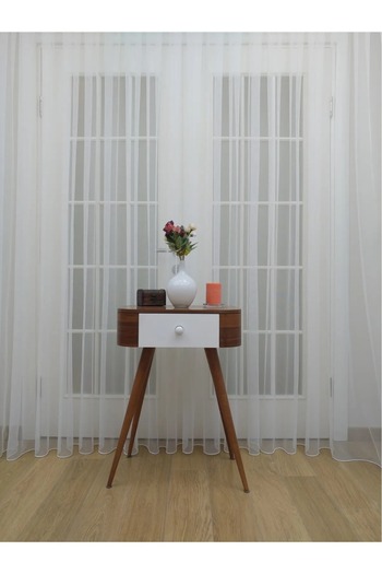 Stimor Grek Tulle Curtain - Honeycomb Floor 1/2.5 Pleat