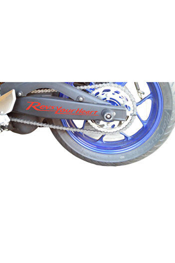 YAMANB Autocolant Revs Your Heart Stickers Yamaha 24cm*3cm 2 buc HOLOGRAM