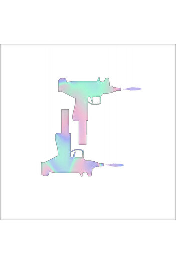 YAMANB 12cm*10cm 2 bucăți autocolant HOLOGRAM Uzi - mașină, motocicletă, auto, computer
