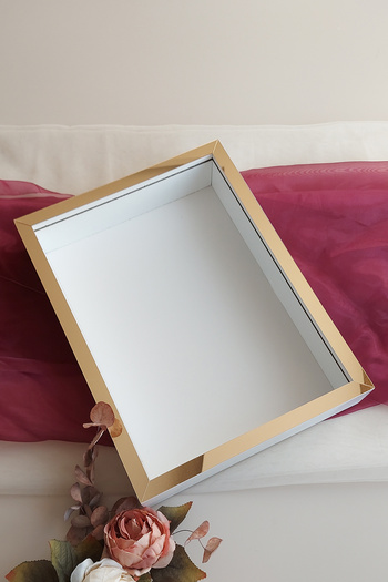 Verda Çerçeve Rama de memorie speciala din aur alb-aur de 30x40 cm pentru flori de zi! Cutie cu rame de trandafiri!