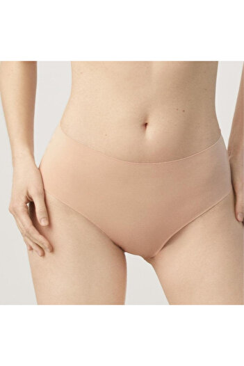 Adeniz Kadın Yüksek Bel 6'lı Paket Dikişsiz Lazer Kesim Iz Yapmaz Bikini Likralı Slip Külot
