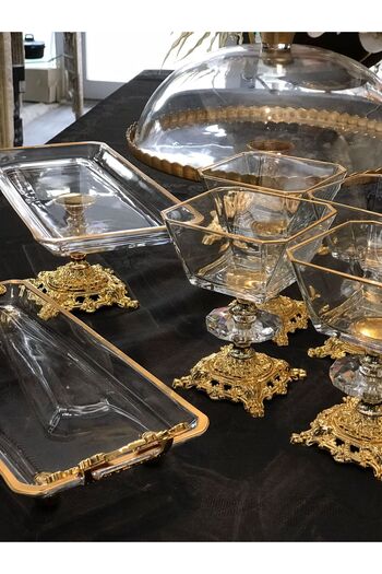 Santara AVANGARDE GOLD DÖKÜM AYAK 10 ADET SUNUMLUKTAN OLUŞAN MUHTEŞEM SUNUM SETİ