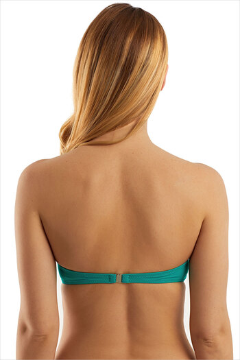AYYILDIZ 63549 Nile Green Strapless Bikini Top
