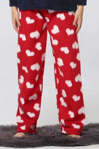 Ladytime Pocketless Winter Fleece Women's Pajama Bottom Single Bottom je29