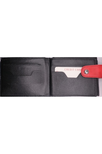 Astakos Men's Sports Classic Cut Vegan Leather Wallet with Zipper Pocket Card Holder Width 11x9cm