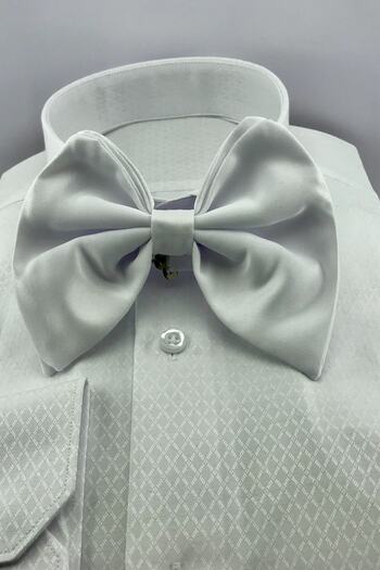 Zaim Aksesuar White Elephant Ear Large (Medium) Bow Tie 210