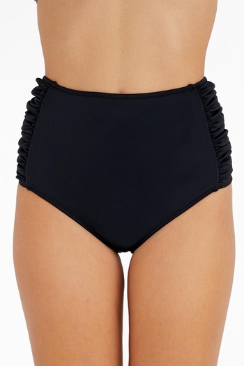 AYYILDIZ 63054 Black High Waist Bikini Bottom