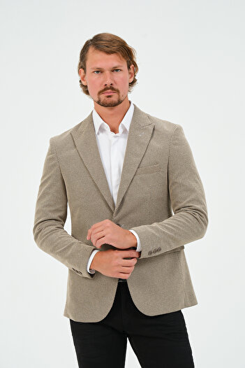 VALUE Men's Blazer Jacket - Brown, Slim Fit, Lined, Stylish Jacket
