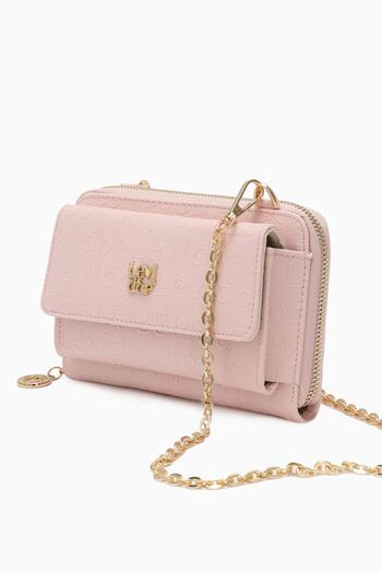 Levidor Monogram Printed Multifunctional Zipper Powder Wallet - 0054c640