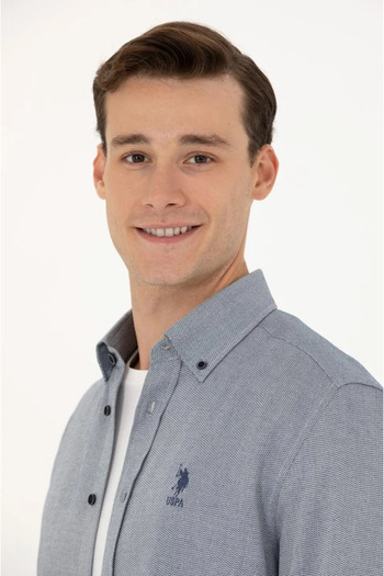 U.S. Polo Assn. Férfi Saks hosszú ujjú ing G081GL004.000.1686948.VR045