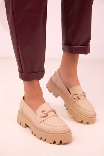 SOHO Beige Women's Casual Shoes 18484
