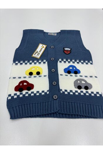 gogo bici Car Embroidered Knitwear Children's Vest