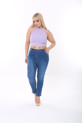 xlargebutik HAINE MAI MILIE PLUS BLANCI PENTRU LUNGIME PENTRU TALIE SEMI ELASTICĂ
