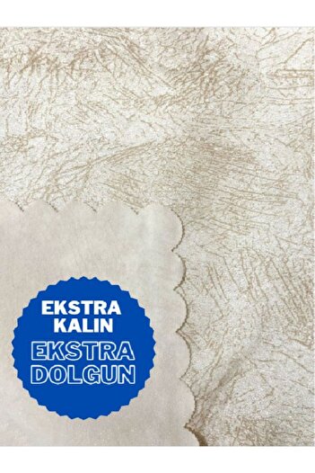 Basic Creation EXTREME KOLTUK ÇEKYAT ÖRTÜSÜ KREM YALDIZ SÜNGERLİ KAYMAZ TABAN EKSTRA KALIN ve DOLGUN 1 ADET