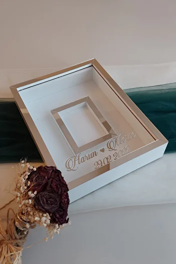 Verda Çerçeve 30x40 Cm White-Silver Rose Memory Frame!Photo Frame!Rose Memory Frame-hkm Trade