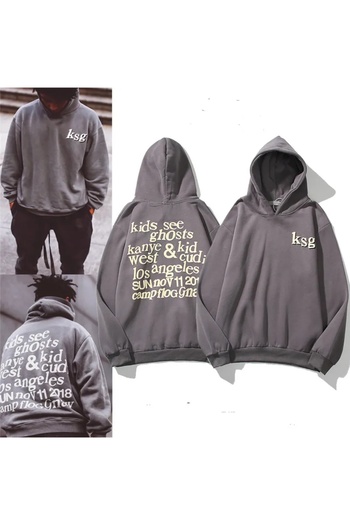 Benisengiydir Gray Ksg Printed Oversize Women's Sweatshirt