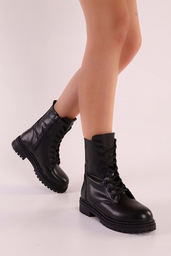 Shoeberry Dámské boty Aleah Black Skin Black Skin