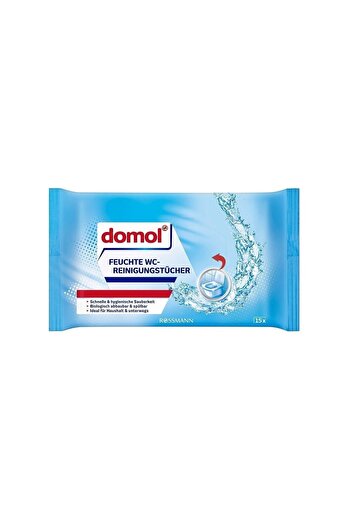 DOMOL Islak Temizlik Bezi Tuvalet Hijyeni İçin 15 Adet