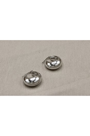 Vitastyle Plated Steel Basket Hook Earrings