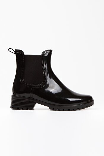 OZYO Maki Black Winter Pvc Rain Boots