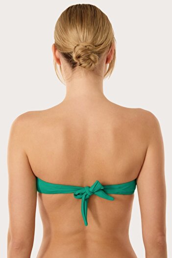 AYYILDIZ 63567 Nile Green Strapless Bikini Top