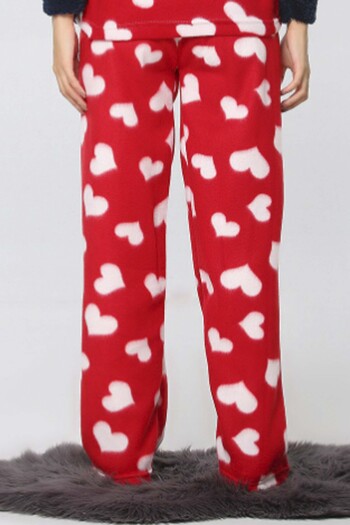Ladytime Pocketless Winter Fleece Women's Pajama Bottom Single Bottom je29