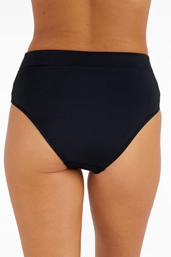 AYYILDIZ 63053 Black High Waist Bikini Bottom