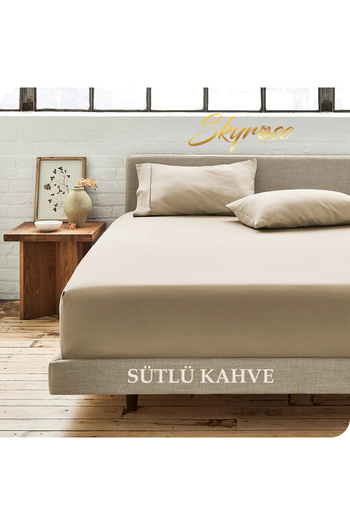 Skyrose Single Plain Pollycotton Elastic Sheet Single Sheet 100x200 Economic Sheet