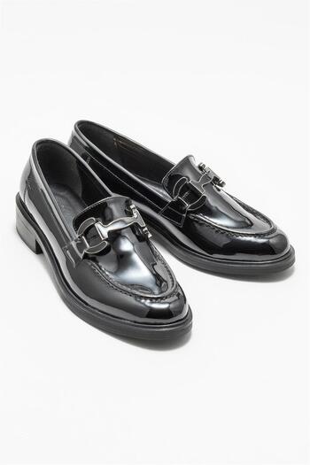 Elle Shoes Дамски мокасини - черни