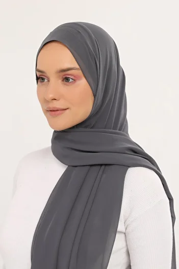 Altobeh Ready Luxury Practical Hijab Chiffon Shawl Smoked