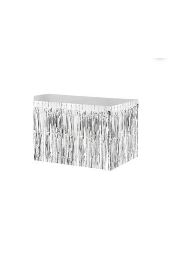 Yogi parti Gray Silver Fringed table skirt edge fundus