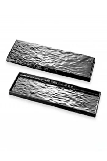 Kazanabil KÜLSAN THERMOSET ROCK FINISH BATON PRESENTATION PLATE 53CM BLACK