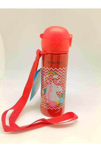 Rubenis RUBENİS UNICORN FIGURED STEEL FLAT RED 500 ML (RCM-01)