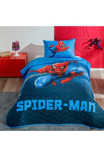 Taç Cuvertură de pat + față de pernă cu licență Spider-Man Focus