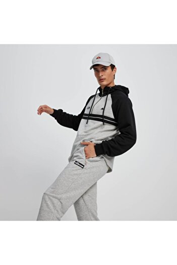 ELLESE Ellesse Чоловічий світшот з капюшоном і застібкою на 3/4 EM080-GR