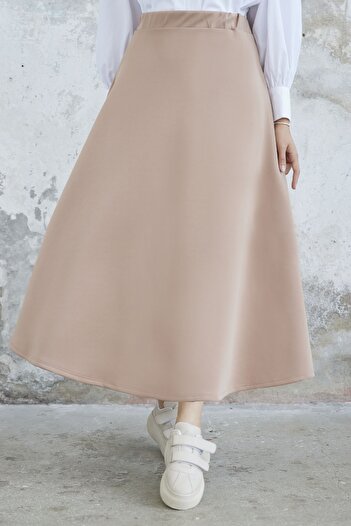 InStyle Scuba Skirt - Camel
