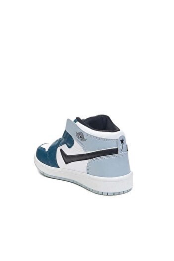 Lambırlent Erkek Kız Çocuk Cırtlı Mevsimlik Cilt Deri Boğazlı Anatomik Sneakers Spor Bot Ayakkabı