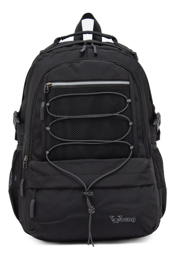 KAFF Αδιάβροχο σακίδιο πλάτης Young 51534 Μαύρο Unisex με πολλές τσέπες
