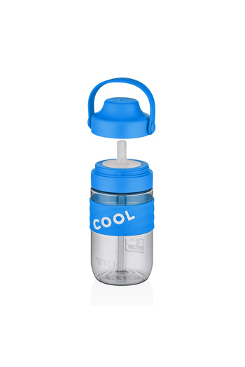 Vagonlife TKK 550ml Cool Silicone Body Children's Water Bottle with Soft Straw
