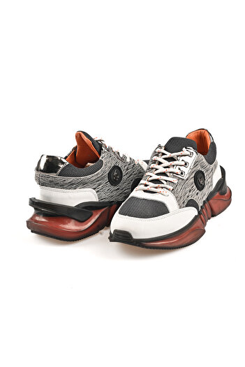 LUCIANO BELLINI ALFA703 Luciano Bellini Genuine Leather Orthopedic Sole Sports Classic Tube Sole Men's Casual Shoes