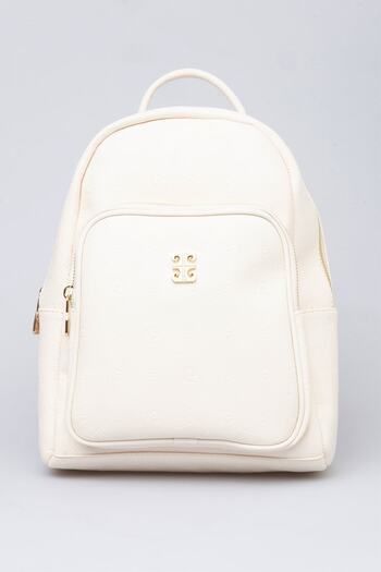 Pierre Cardin Ecru Floater Women's Backpack 05Po22Y1553