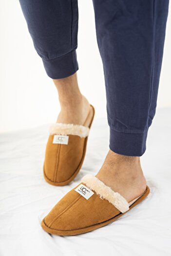 diya shoes Унисекс пухкави домашни чехли Чехлите не издават звук с кожена стелка Миещи се зимни чехли за гости