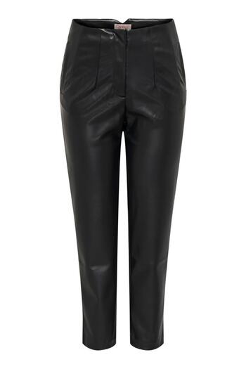 ONLY ONLRAVEN-IDINA HW FAUX LEAT PANT CC PNT BLACK