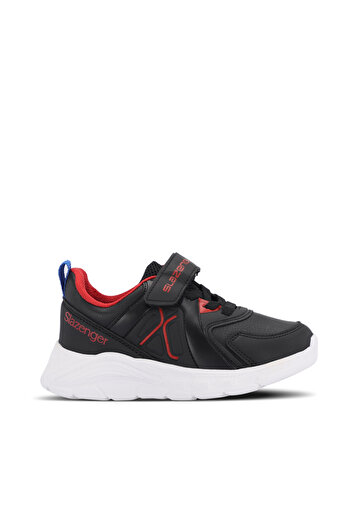 Slazenger Vacation I Children's Velcro Black / Red Casual Sports Shoes