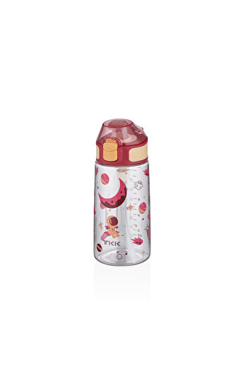 Vagonlife TKK 500ml Leakproof Tritan Water Bottle with Silicone Straw and Lockable Lid Patterned