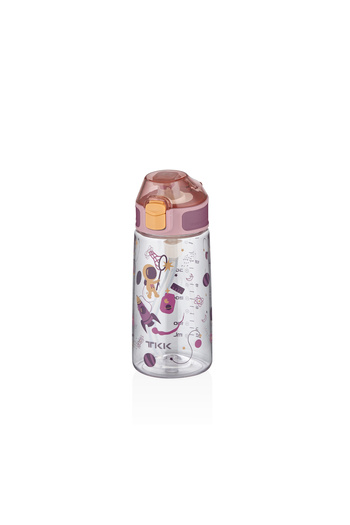 Vagonlife TKK 500ml Leakproof Tritan Water Bottle with Silicone Straw and Lockable Lid Patterned