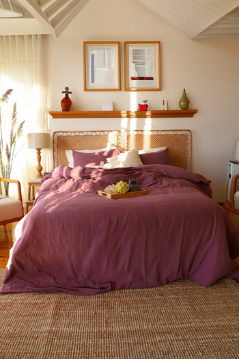 vivamaison Double 2 Layer Muslin Duvet Cover Set, 100% Cotton Soft Fabric 200x220 cm Murdu?m