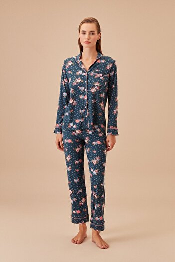 SUWEN Young Mother Masculine Pajama Set