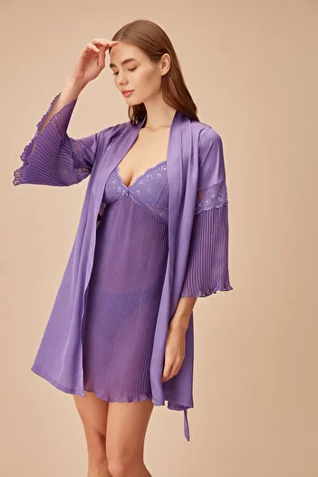 SUWEN New Romantic Bride Dressing Gown